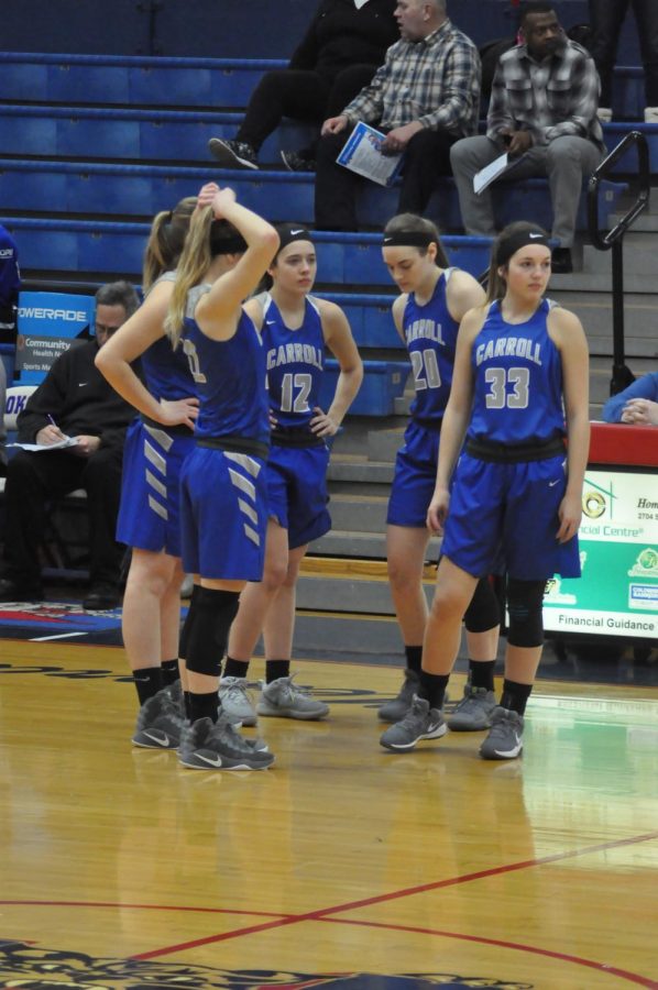 The Senior starting five fell to South Side at the Regional Semifinals in Kokomo on Saturday. Photo by VM Smith. 