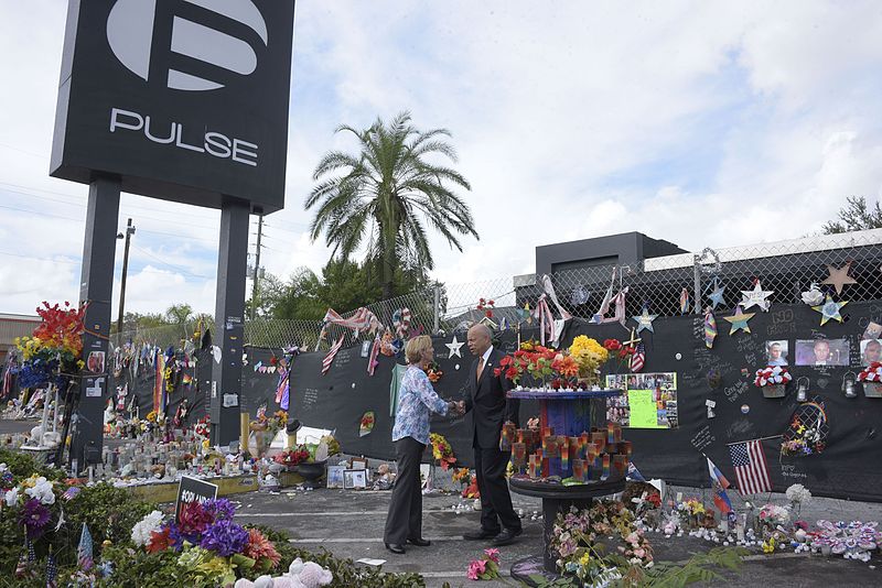 Secretary of Homeland Security Jeh Johnson visited the Pulse Nightclub on the three-month anniversary of the September 2016 shooting. Photo from Creative Commons.

