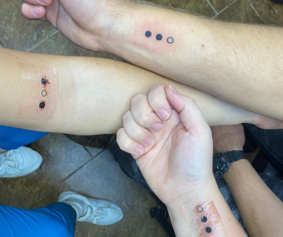 Picture] Just got a rainbow dot tattoo. It's my first tattoo. Haven't told  my parents yet😬. : r/LGBTeens