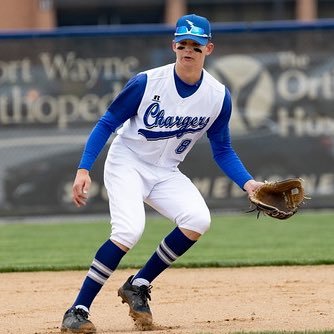 Andrew Sinish gets ready for a ground ball coming his way during a late regular season game against Snider at Charger Field. 
Carroll swept the Panthers in the Doubleheader that had to be split into two days due to severe thunderstorms that hit the area, game 2 was picked up in the 4th inning. 

