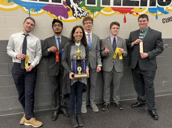 Speech and Debate team at sectionals 