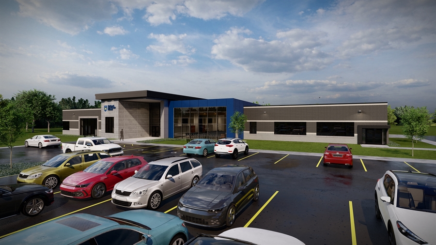 A renderig of the future administrative building courtesy of NACS 